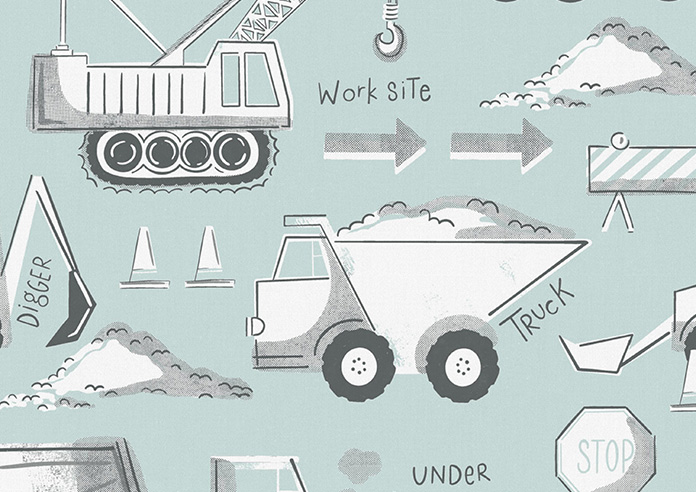 Tinker Town, Seafoam - Twist&Fit Roman Blind - Image 7